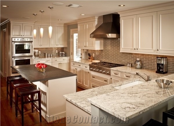 White Granite Kitchen Countertop,Granite Polished Worktops,Granite Island Top ,White Granite Kitchen Top