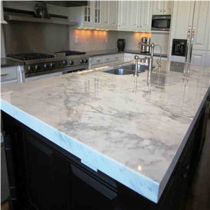 White Kitchen Island Bar Top,Marble Kitchen Countertop,White Marble Kitchen Island Top,White Deck Tops