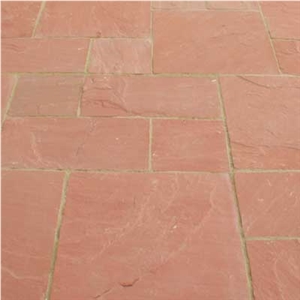 Agra Red Sandstone Pattern, Agra Red Sandstone Patio, Agra Red Sandstone Tiles, Indian Sandstone Patio Paving Sets