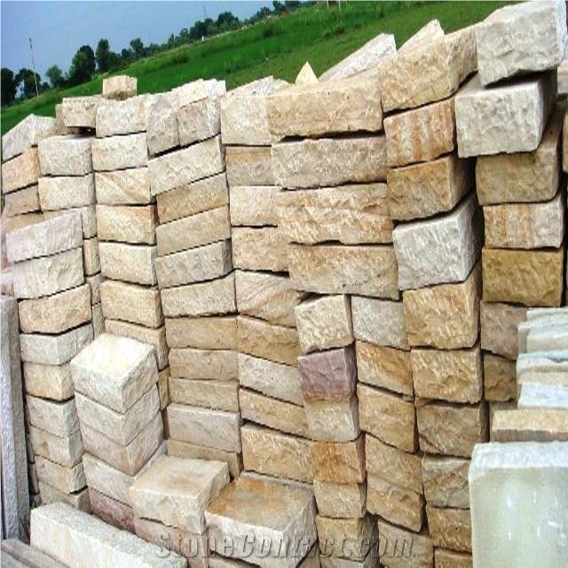 Mint Sandstone Wall Bricks, Mint Sandstone Wall Stone, Yellow Mint Sandstone