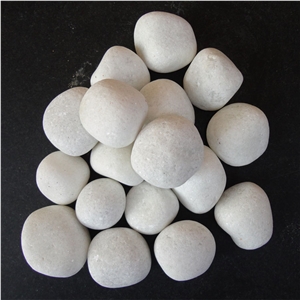 Snow White Pebbles, Sparkle White Pebbles, White Polished Pebbles, White Marble Pebbles, River Bed Pebbles