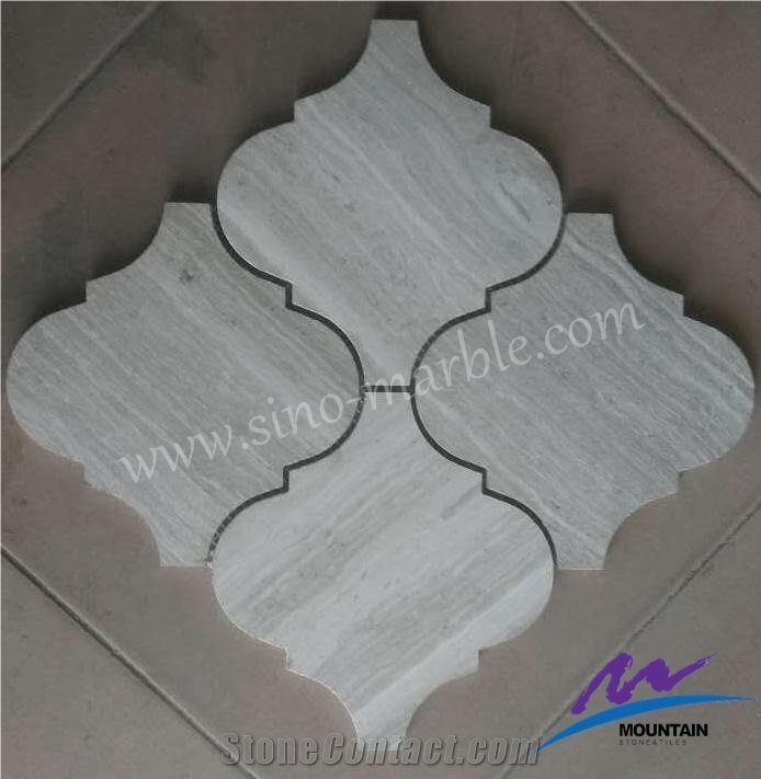 White Wood Vein Marble Tile, China White Marble, Wood-Look Tile for ...