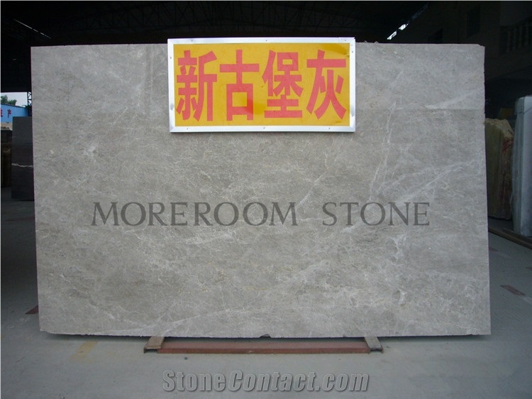 China Hot Sale Polished Castle Gray Marble Slab, China Grey Marble Flooring Slab