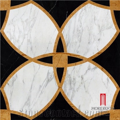 Foshan Polished Ceramic Tile Water Jet Marble Designs