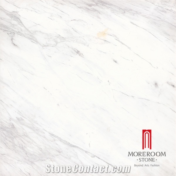 Greece Volakas White Marble Laminated Tile for Flooring Design