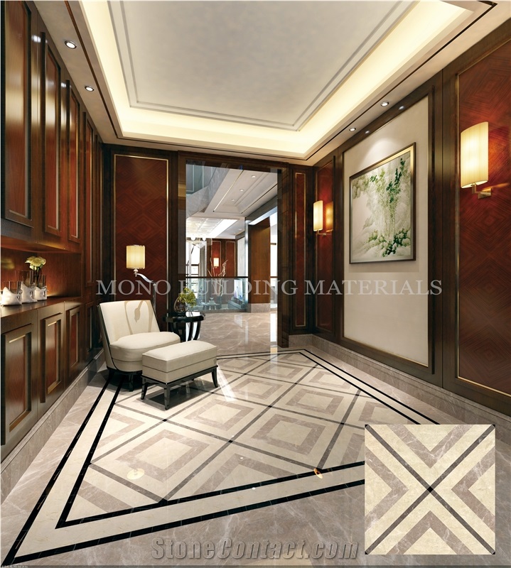 Polished Bathroom Tile 3d Ceramic Floor and Wall