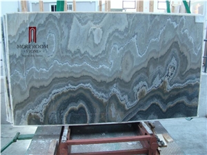 Yunfu Factory Black Onyx Gem Stone Laminated Slabs Price