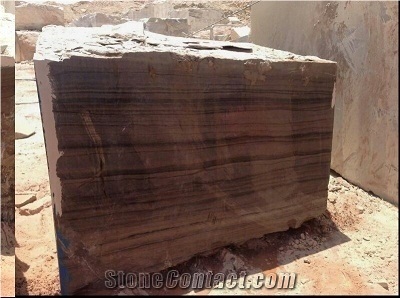 Wooden Brown Marble Block
