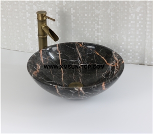 Dark Brown Marble Kitchen Sinks&Basins/Marble Bathroom Sinks&Basin/Round Sinks&Basins/Natural Stone Basins&Sinks/Wash Basins/Interior Decorative