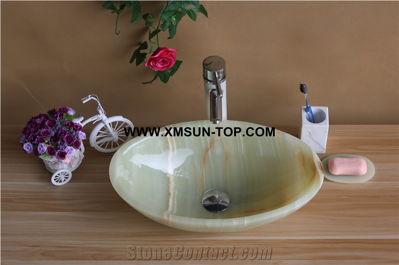 Green Stone Kitchen Sinks&Basins/Light Green Stone with Beige Veins Bathroom Sinks&Basin/Flower Shape Sinks&Basins/Natural Stone Basins&Sinks/Wash Basins/Interior Decorative