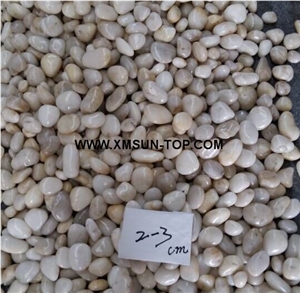 High Polished White and Light Grey River Stone&Pebbles(Size:2-3cm)/Mixed Pebbles Stone/Round Pebbles/Pebble for Landscaping Decoration/Wall Cladding Pebble/Flooring Paving Pebble