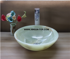 Light Green Kitchen Sinks&Basins/Green Stone Bathroom Sinks&Basin/Round Sinks&Basins/Natural Stone Basins&Sinks/Wash Basins/Interior Decorative
