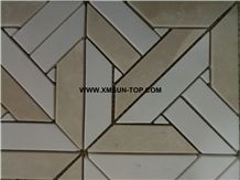 Polished Multicolor Square Stone Mosaic/Natural Stone Mosaic/Stone Mosaic Patterns/Wall Mosaic/Floor Mosaic/Interior Decoration/Customized Mosaic Tile/Mosaic Tile for Bathroom&Kitchen&Hotel Decoration