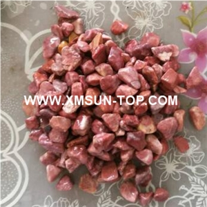 Red Pebbles& Gravels/Red Polished Pebbles/Pebble River Stone/Gravels-Small Size for Decoration in Landscaping, Garden, Walkway