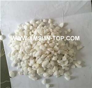 White Pebbles& Gravels/Pure White Polished Pebbles/Pebble River Stone/Gravels-Small Size for Decoration in Landscaping, Garden, Walkway