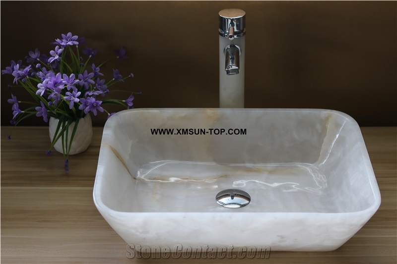 White Stone Bathroom Sinks&Basin/Rectangle Sinks&Basins/Natural Stone Basins&Sinks/Wash Basins/Interior Decorative