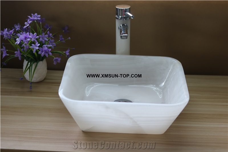 White Stone Bathroom Sinks&Basin/Rectangle Sinks&Basins/Natural Stone Basins&Sinks/Wash Basins/Interior Decorative