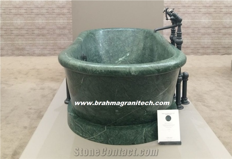 Natural Stone Bath,India Green Marble Bathtub in Stone