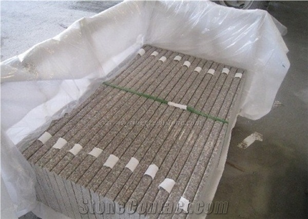 G687 Granite Stairs and Steps, Taohua Red Stair and Step with Anti Slippery/Groove from Xiamen Winggreen Stone