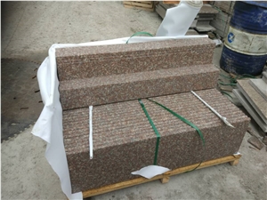 G687,Taohua Red Stair and Step with Anti Slippery/Groove for