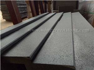 High Quality with Competitive Price Hainan Black Basalt Pool Coping/Pavers/Swimming Pool Decks, Winggreen Stone