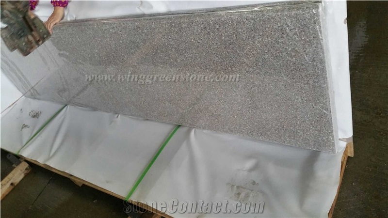 Manufacture High Quality G617 Chinese Light Pink/Pearl Pink/Misty Rose Granite Kitchen Countertops, Winggreen Stone