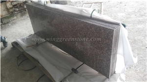 Own Factory Supply Of G687 Granite Polished Kitchen Countertops, Peach Red Granite/China Pink Granite Kitchen Countertop, Winggreen Stone