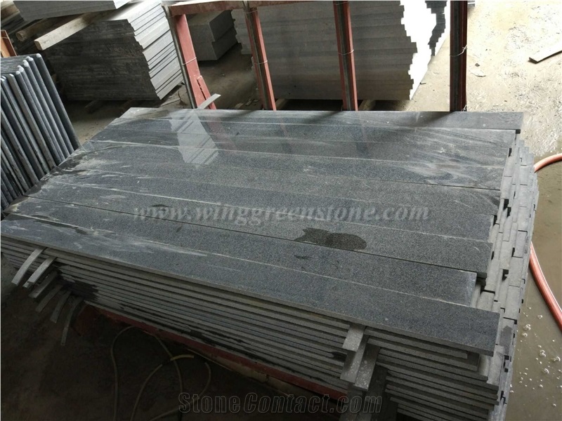 Own Factory Supply Of High Quality G654 Granite/ Padang Dark/Seasame Black Polished Kitchen Countertops, Winggreen Stone