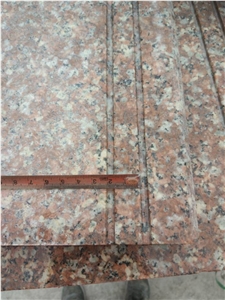 Polished G687 Granite Stairs & Steps, Pink/ Red Granite Staircase, Xiamen Winggreen Manufacture