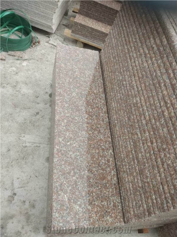 Popular Granite in Competitive Price for G687/Taohua Red/Gutian Red Step and Stair Made in China Winggreen Stone