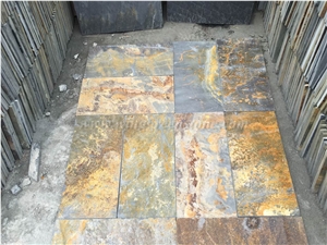 Rust Brown Slate, Rust Yellow Slate, Rustic Slate, Rust Slate Walling & Flooring, Rustic Slate Floor & Wall Tiles, Xiamen Winggreen Manufacture