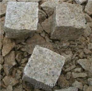 To European Market G682 Granite Exterior Paving Stone/ G682 Yellow Granite Cube Stone for Floor Covering