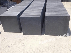 China Black Slate Tile, China Dark Grey Slate with Natural Surface