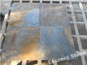 China Rustic Slate Tile,Multicolor Slate Tile with Natural Surface