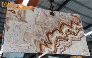 Multicolor Onyx Slab Tiles/Chinese Precious Onyx Slabs Tiles/Interior Decoration Red Onyx Wall Tiles/Wall Covering Onyx Slabs/Building Stone