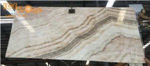 New Cutting Beige Onyx Slabs Tiles/Natural Building Stone/Colorful Onyx Slabs/Wooden Onyx Tiles