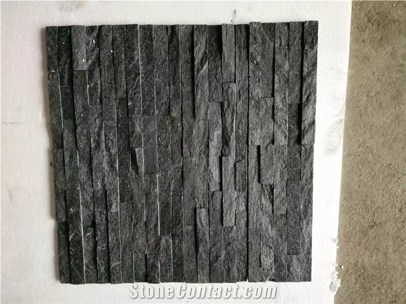 Black Quartzite Culture Stone Wallstone Veneer Ledge Stone