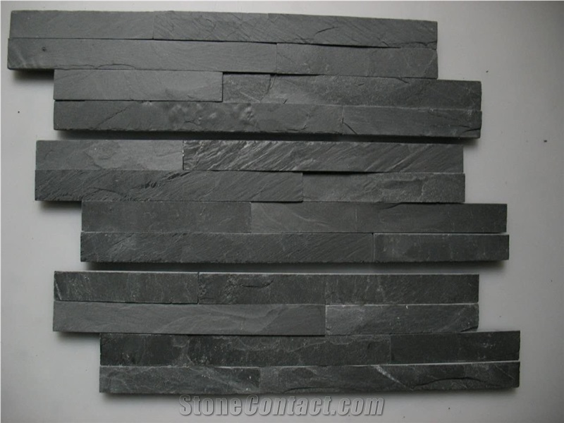 Black Slate Cultured Stone,Wall Cladding,Building Stone Panels,Wall Panels,Ledge Stone,Split Face Culture Stone
