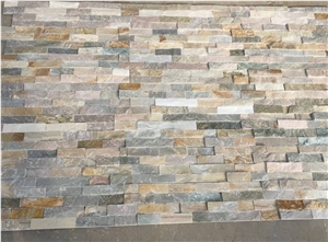 White /Golden Coast Quartzite Wall Panels/Wall Cladding/Ledge Stone/Culture Stone/Natural Ledge Stone/Split Face Culture Stone