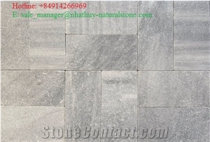 Silver Grey Marble Tumbled Pattern, Vietnam Paving Stone