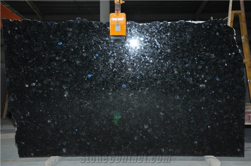 Volga Black Granite Slabs & Tiles