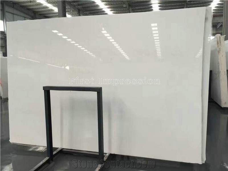 High Quality China Han White Marble Tiles & Slabs/Pure White Marble Tile & Slab/White Jade Marble Tiles for Wall & Floor Covering/Han Whtie Marble Big Slabs/Hot Sale Chinese New Polished White Marble
