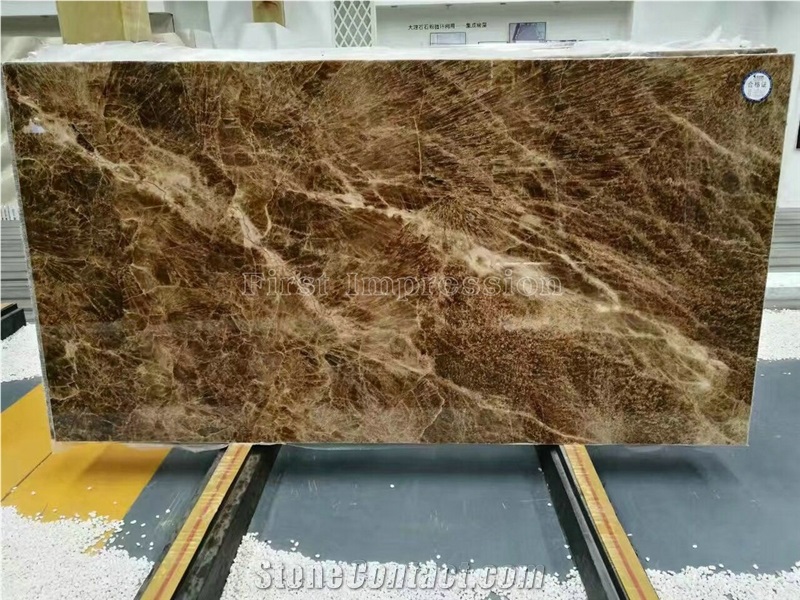 Hot Sale Brown Onyx Slabs & Tiles/China Onyx for Wall Covering Tiles & Floor Covering Tiles/Indoor Decoration Building Stone/Chinese Onyx Big Slabs/Onyx Pattern/Rock Sugar Onyx/Good Price Onyx Slabs
