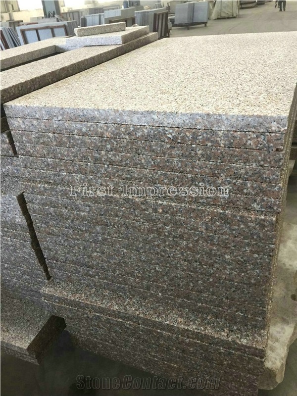 Hot Sale G648 Slabs & Tiles/Golden Brown/Deer Brown/Poony Red/Queen Rose/Rose Pink Granite Tiles for Floor Covering and Wall Cladding/Own Factory/Good Price & High Quality/Best Price Red Granite