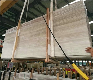 Popular Chinese White Wooden Grain Marble Slabs/Wooden Marble/White Wood Grain Marble Tiles/ Wooden Vein White Marble Honed Slabs/Flooring & Wall Covering Tiles/China Wood Marble/New Polished Marble
