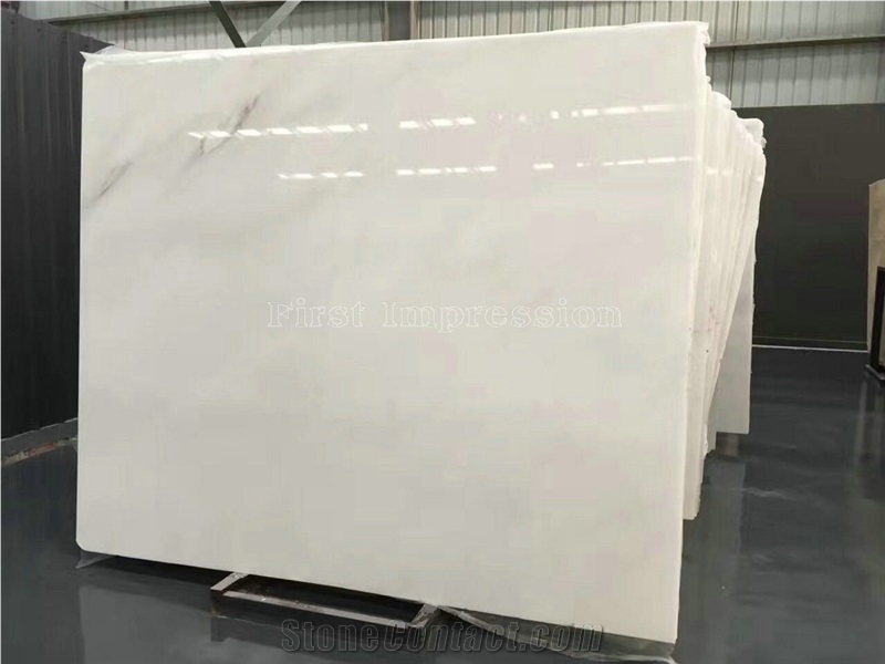 Sichuan Han White Marble Tiles & Slabs/Pure White Marble Tile & Slab/White Jade Marble Tiles for Wall & Floor Covering/Han Whtie Marble Big Slabs/China New Polished White Marble