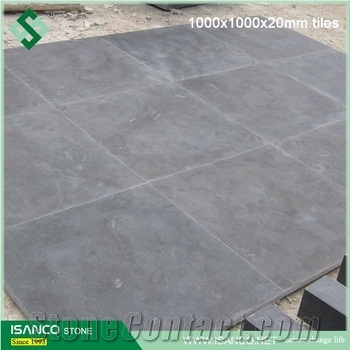 China Bluestone Tiles Slabs Wall Covering Floor Tiles Swimming Pool Coping Gray Color Stone Form Honed Surface Processing Uniform Color No Cat Paws Cut-To-Size Types