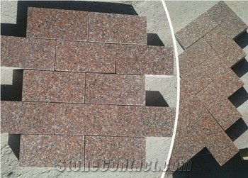 China Shandong Red Granite Sesame Red Granite G361 Polished Tiles Slabs Wall Floor Covering Skirting Red Color Granite Stone Form Types Pattern Natural Granite