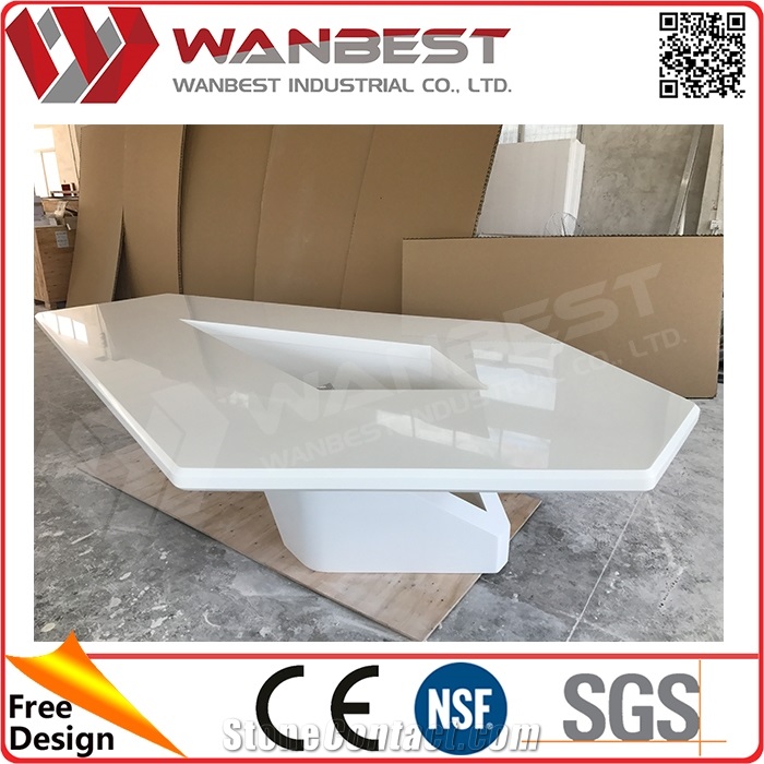 Cheap Price Custom Best Choice Manmade Stone Conference Table Best Modern