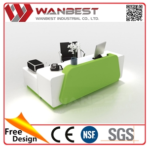 China Goods Most in Demand Acrylic Solid Surface Beauty Salon Reception Desks Modern Counter Design for Office
